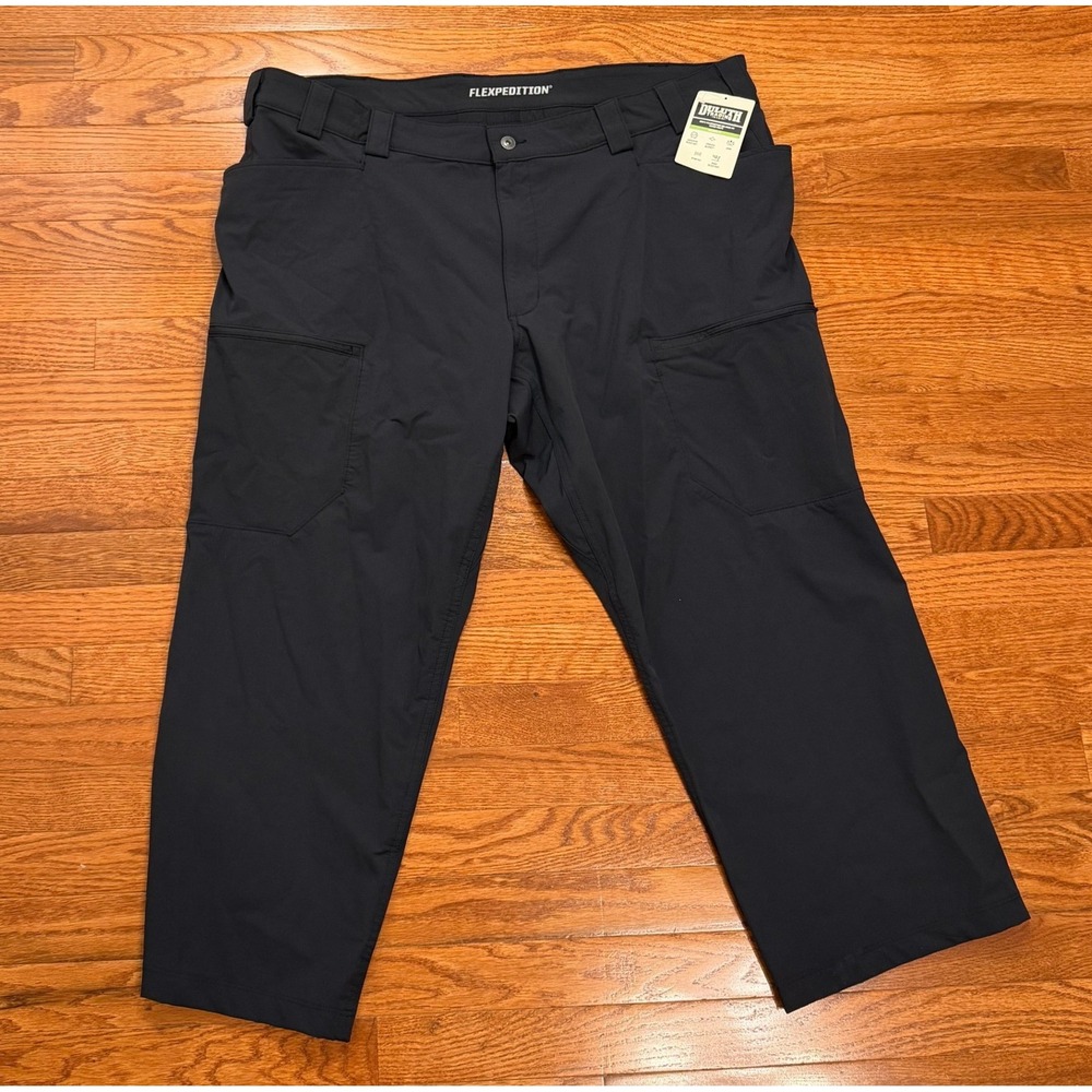 New Duluth Trading Co Flexpedition Relaxed Fit Cargo Pants Fits Mens 44x27 Black